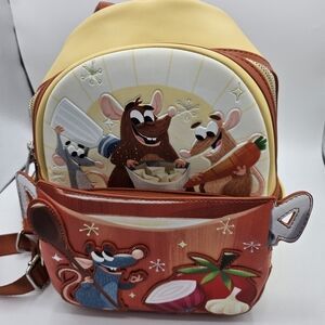 Loungefly Ratatoiulle Backpack - Yellow and Brown